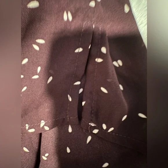 Monday Fun Plum Patterned Blouse Plus Size 3x - Picture 4 of 9